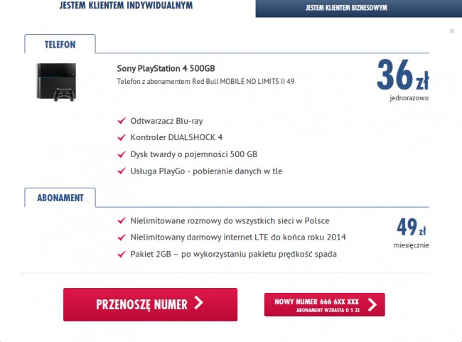 Red Bull Mobile PS4