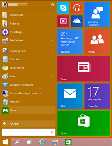 Start-menu