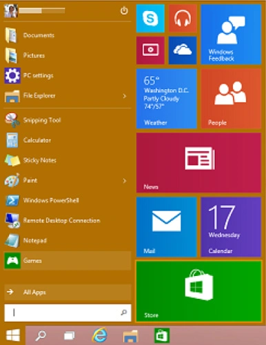 Start-menu