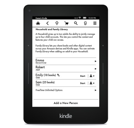 amazon family sharing