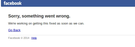 facebook nie dziala