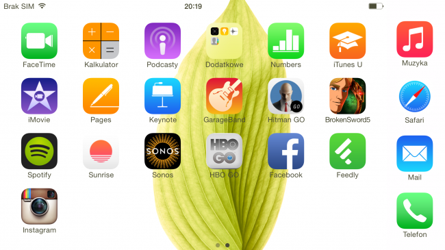 iOS 8, 6+, pulpit