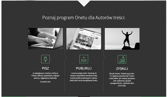 Onet Autorzy system