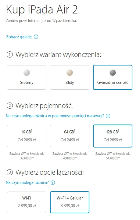 ipad air 2 ceny