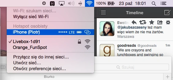 os x yosemite instant hotspot 