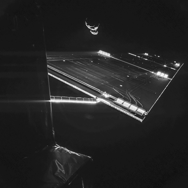 Selfie Rosetty przy komecie. Credit: ESA/Rosetta/Philae/CIVA class="wp-image-267488"