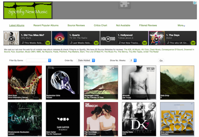 Spotify New Music