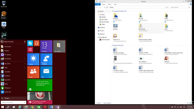 Windows 10 Build 9879 Explorer