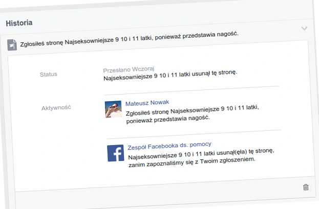 fb zgloszenie