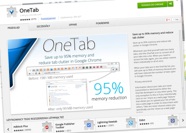 onetab chrome