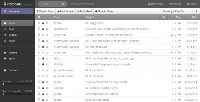 protonmail szyfrowana poczta email