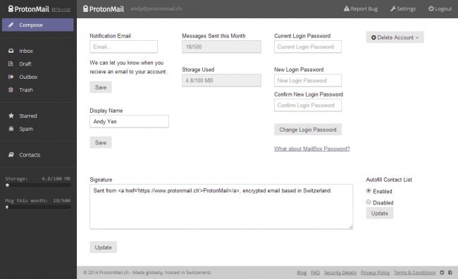 protonmail szyfrowane wiadomosci