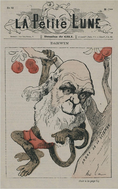 Darwin_as_monkey_on_La_Petite_Lune