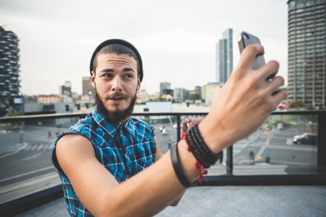 man selfie handsome