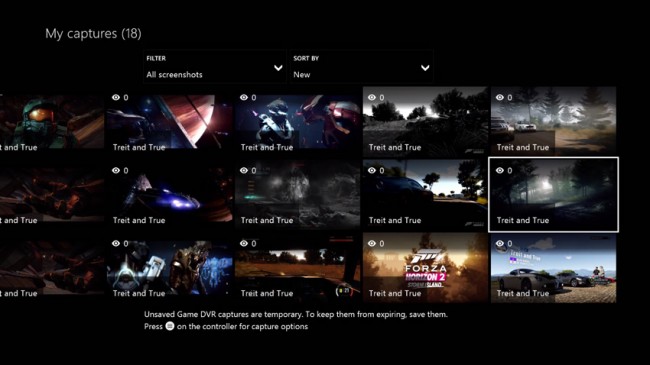 xbox one zrzut ekranu 2
