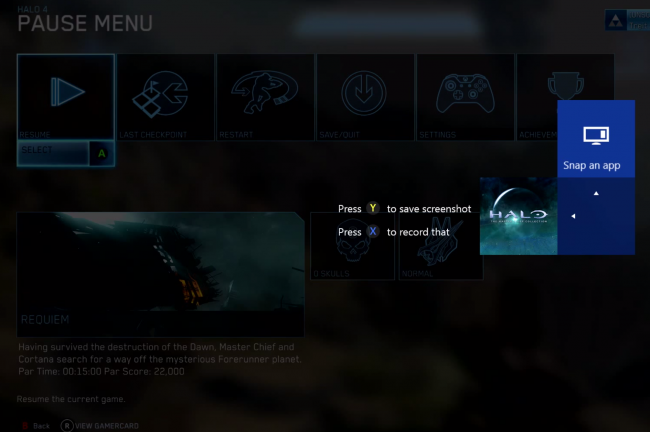 xbox one zrzut ekranu