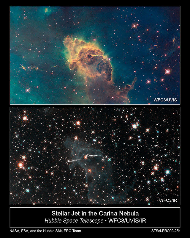 Przykład różnic między fotografią w świetle widzialnym i podczerwieni (NASA) class="wp-image-371111" 