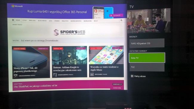 Aplikację TV można przypiąć z boku ekranu class="wp-image-392199" 