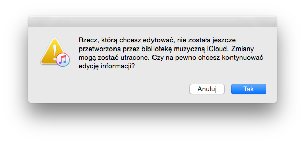 Po dodaniu muzyki przez przeciągnięcie do okna iTunes nie można od razu edytować tagów class="wp-image-392896" 