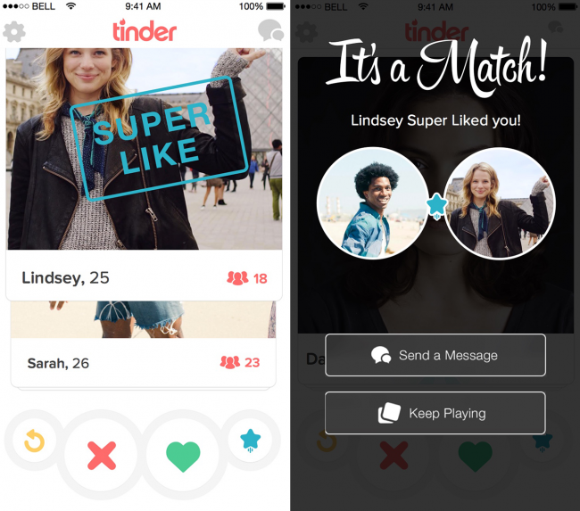 tinder super like