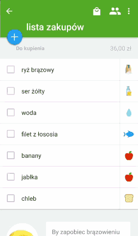 listonic-zaznaczanie