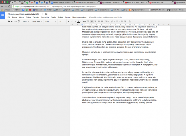 chrome workflow