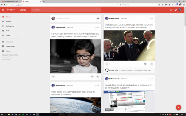 Nowa wersja Google+