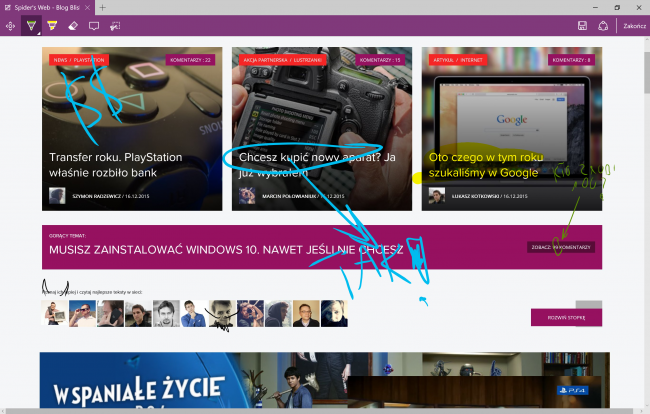Edge w trybie adnotacji class="wp-image-453506" 