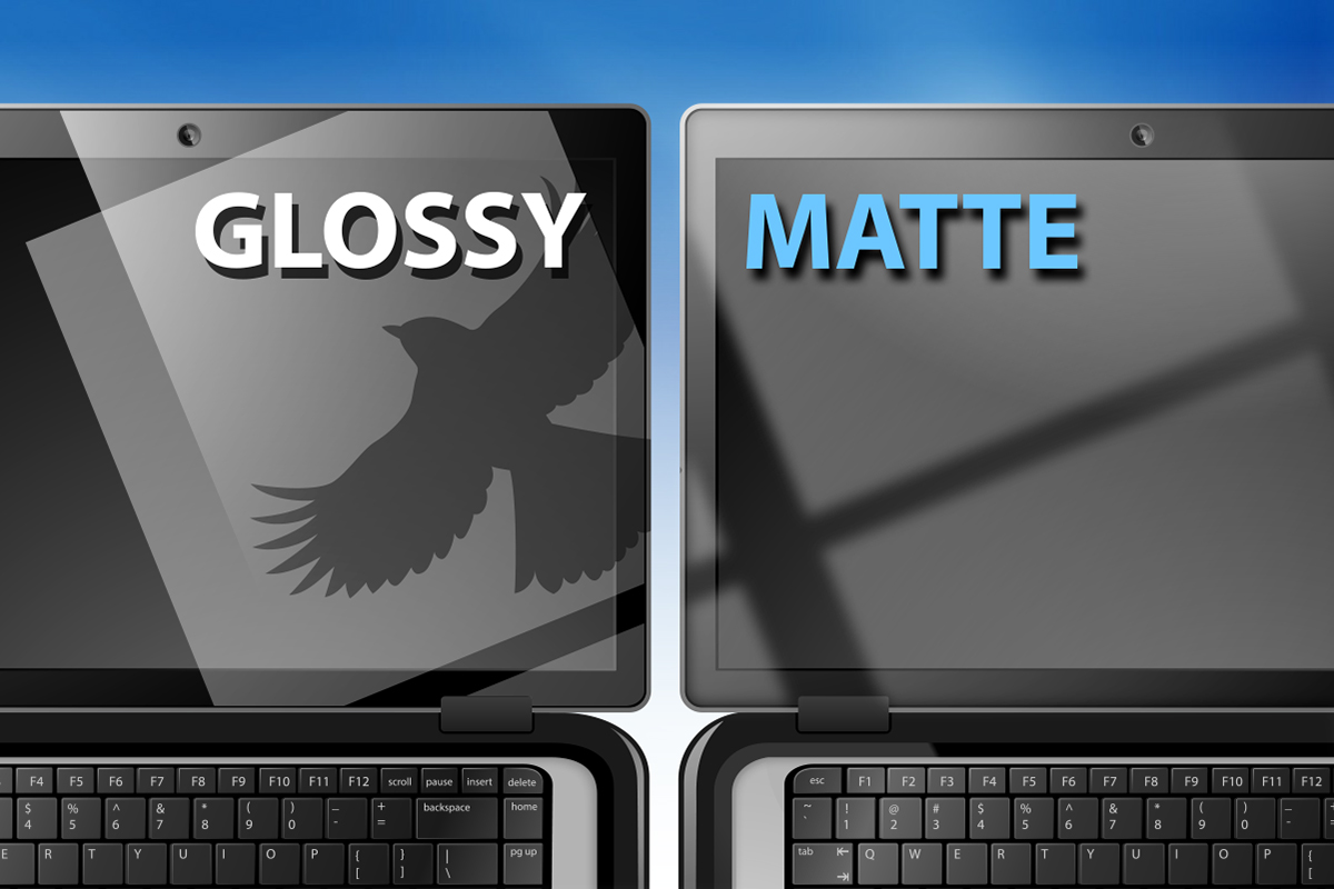 Ekran błyszczący vs matowy. Źródło: Laptopscreen. class="wp-image-457172" 