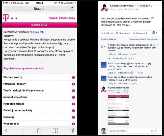 Zgłoszenie awarii T-Mobile sprzed dziesięciu godzin class="wp-image-467048" 