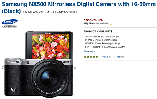 Samsung-NX500-camera-discontinued
