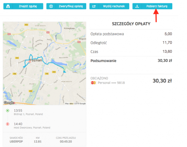 Profile firmowe w Uberze - Uber dla firm class="wp-image-493258" 