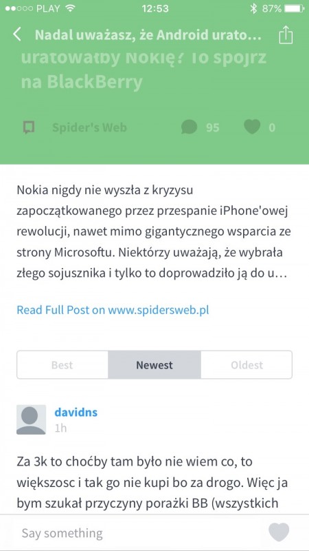 Disqus na iPhone'a już dostępny class="wp-image-489419" 