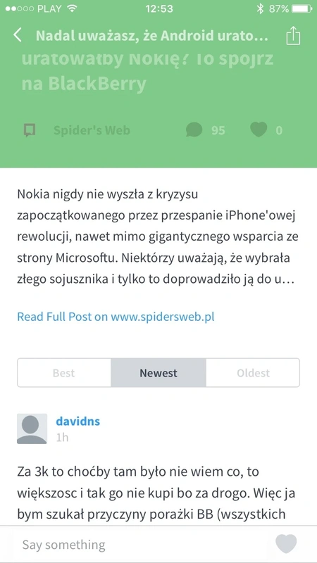 Disqus na iPhone'a już dostępny class="wp-image-489419"