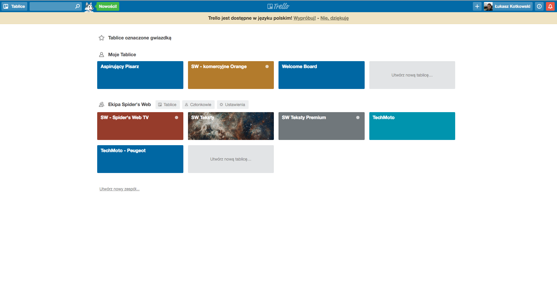 Trello w końcu po polsku. class="wp-image-491900"