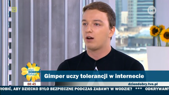 Screen z materiału o Gimperze w "Dzień Dobry TVN" class="wp-image-496727"