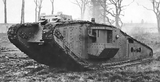 Mark IV: https://en.wikipedia.org/wiki/Mark_IV_tank#/media/File:British_Mark_IV_Tadpole_tank.jpg class="wp-image-514139" 