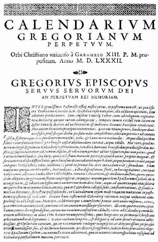 Zmiana kalendarza została opisana w bulli Grzegorza XIII class="wp-image-522283"