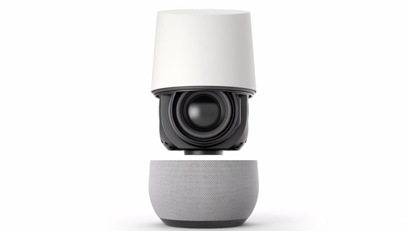 Głośnik Google Home. To w nim mieszka wirtualny asystent class="wp-image-520040" 