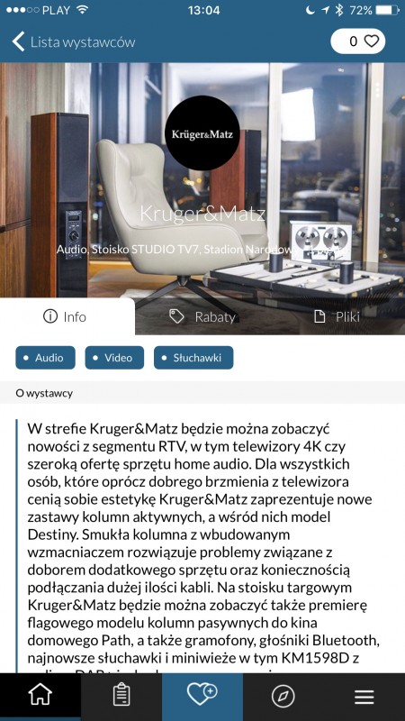 Audio Video Show 2016 - aplikacja mobilna iPhone App Store class="wp-image-526380" 