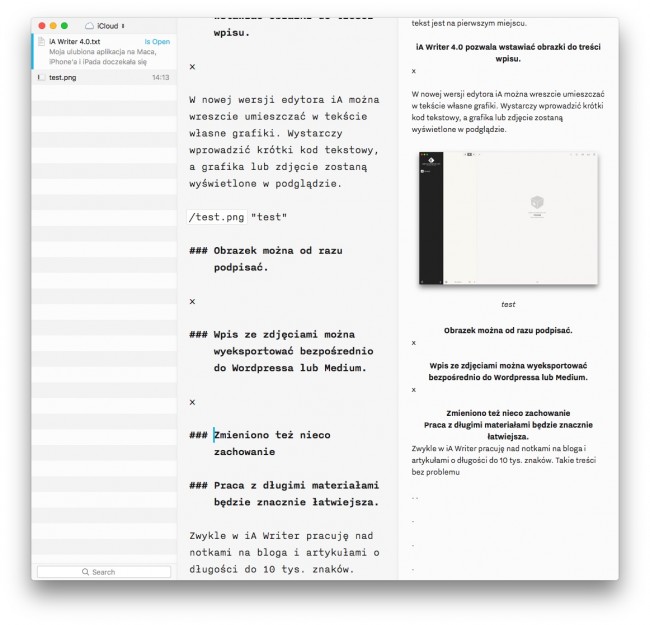 iA Writer 4.0 na macOS i iOS class="wp-image-529386" 