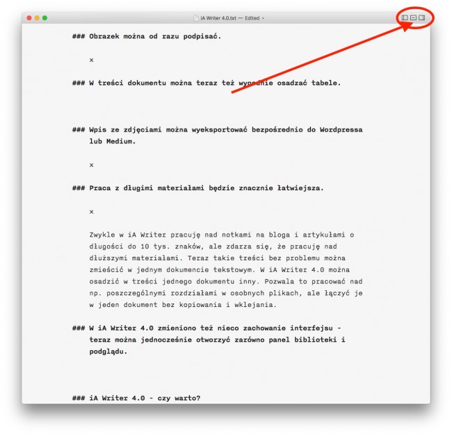 iA Writer 4.0 na macOS i iOS class="wp-image-529387" 