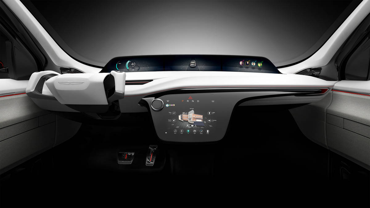 Chrysler Portal Concept high-mount display and instrument panel class="wp-image-536931" 