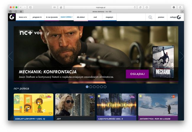 Co zamiast Kinoman.tv? nc+go 
