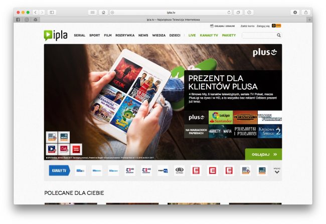Co zamiast Kinoman.tv? Ipla 