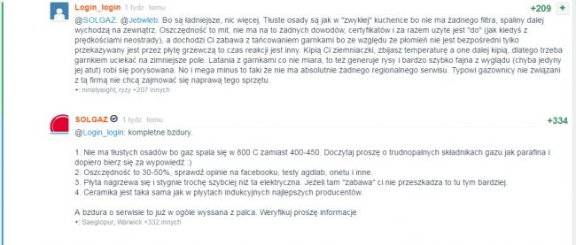 Opinia o płytach marki Solgaz - zrzut ekranu z Wykopu class="wp-image-537930" 