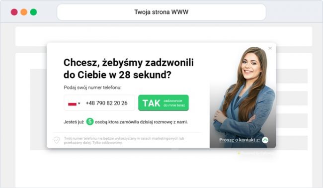 Okienko CallPage wyskakujące na stronie class="wp-image-546081" 
