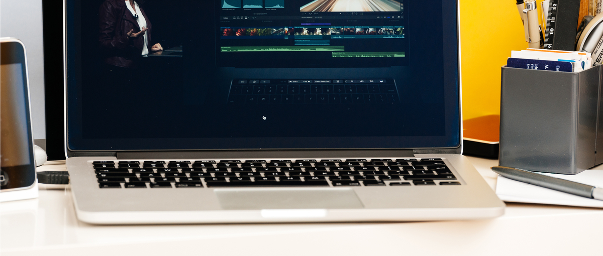 Final Cut Pro X na Macu.