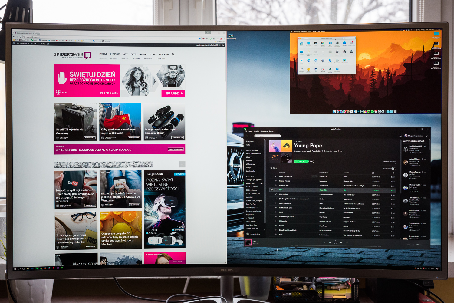 Zakrzywiony monitor Philips 40&quot; 4K class="wp-image-543389" 