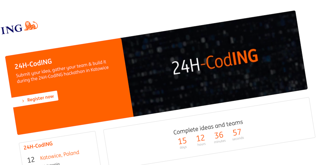 Hackathon ING, czyli 24 godziny by zaprojektować Bank Przyszłości
